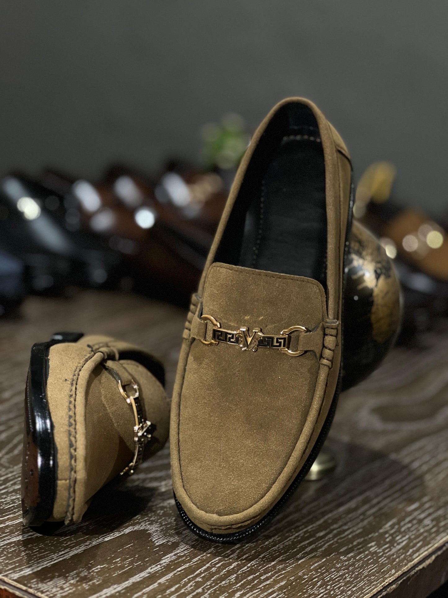 Cherry Leather Handmade Shoes-2676
