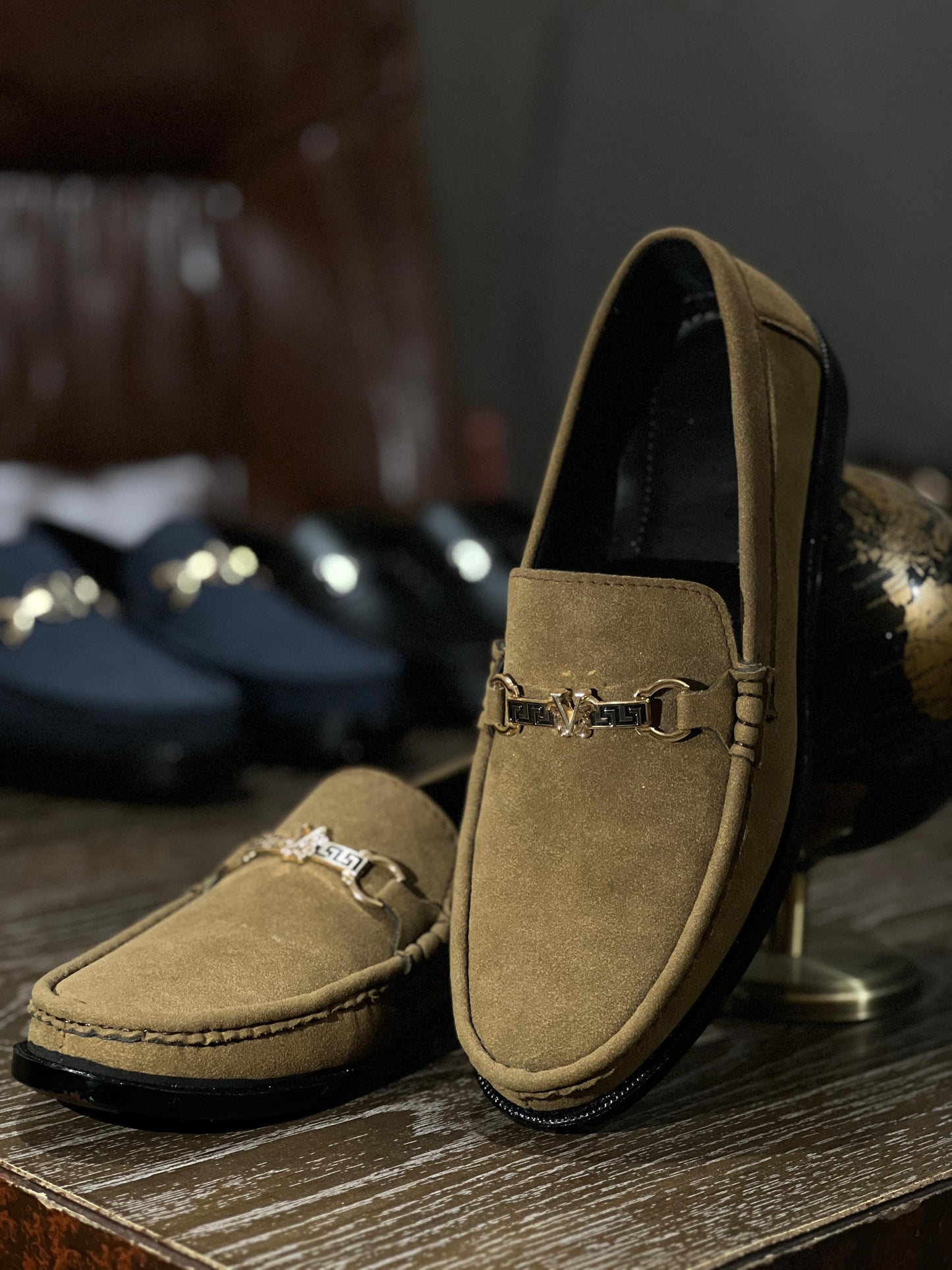 Cherry Leather Handmade Shoes-2676