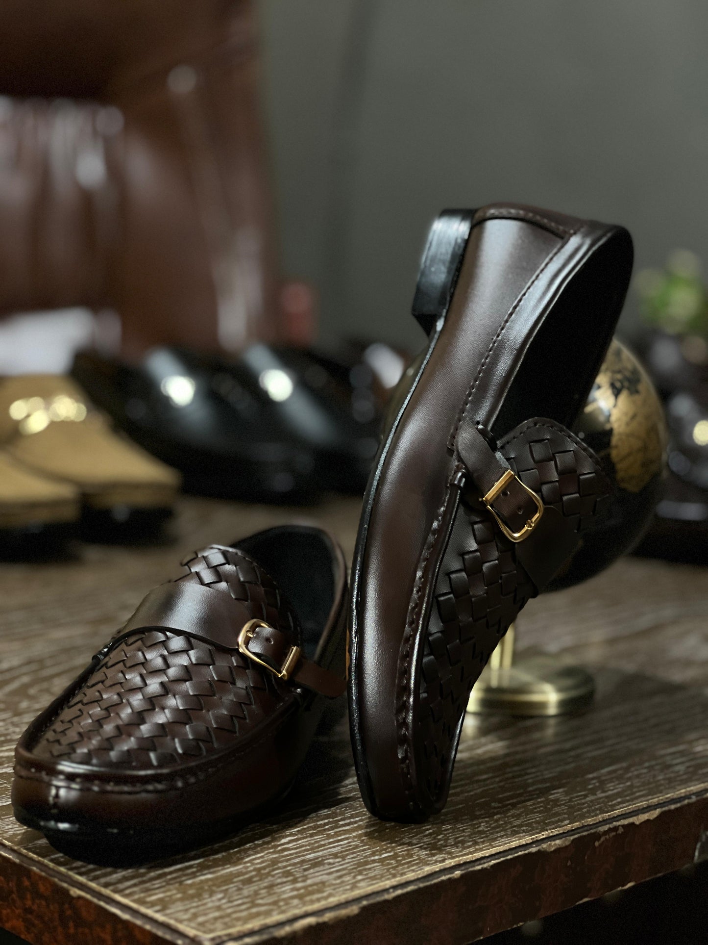 Cherry Leather Handmade Loafer-2671