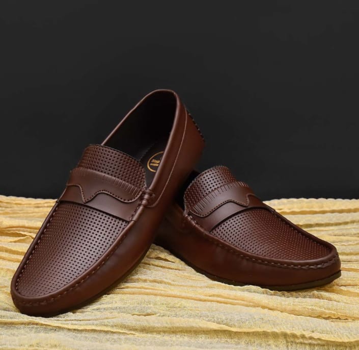 Cherry Leather Handmade Leather Loafer-66018