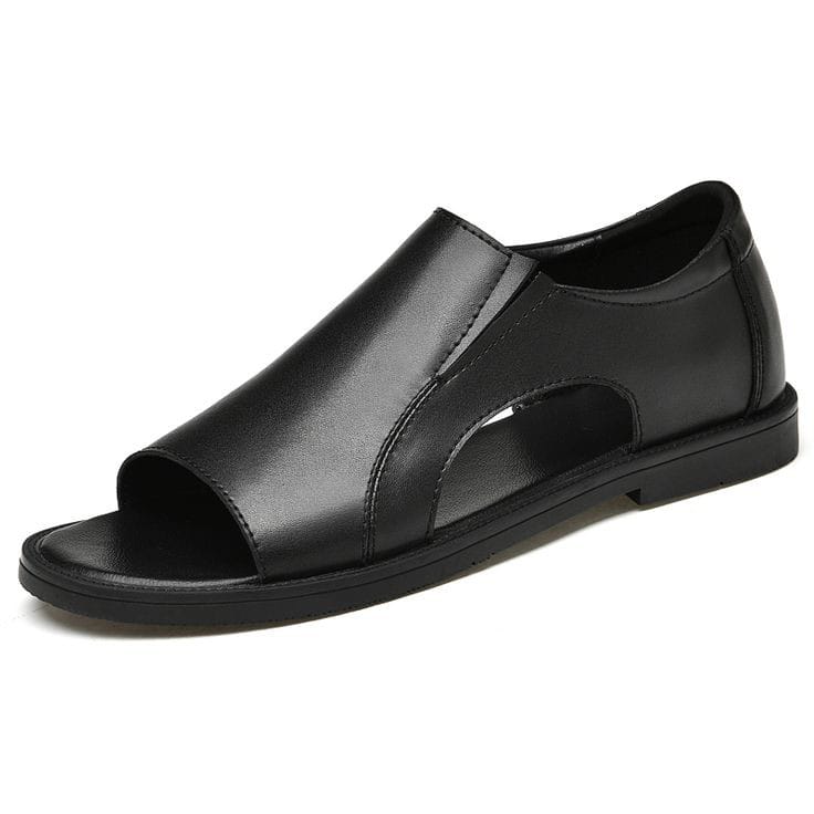 Cherry Leather Handmade Classic Leather Sandal-8889