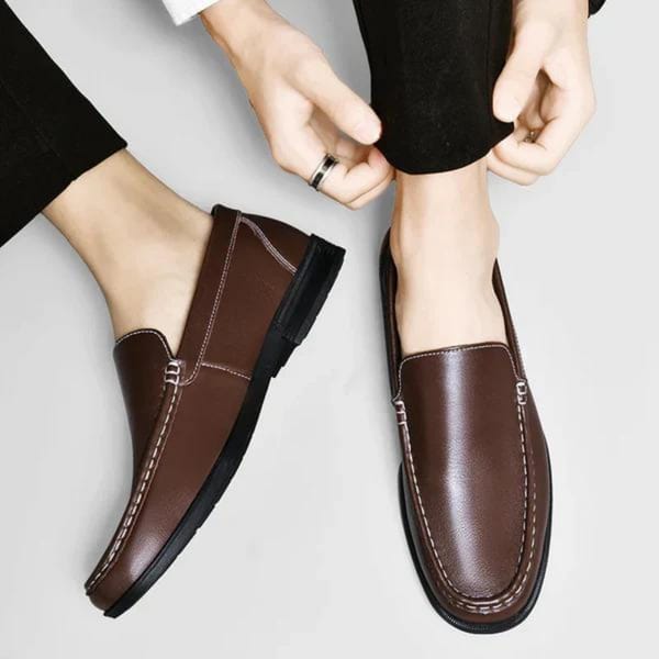 Cherry Leather Italialainen-Nahka-Handcrafted-Loafers - 2015