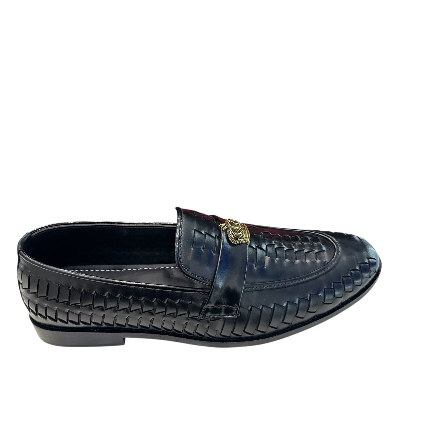Men Leather Braided Mocassin -05018