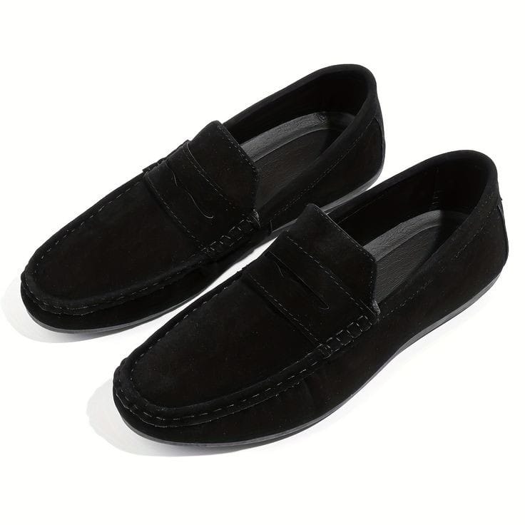 CHERRY LEATHER PREMIUM SUEDE LEATHER LOAFER-66051