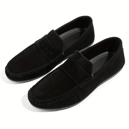 CHERRY LEATHER PREMIUM SUEDE LEATHER LOAFER-66051