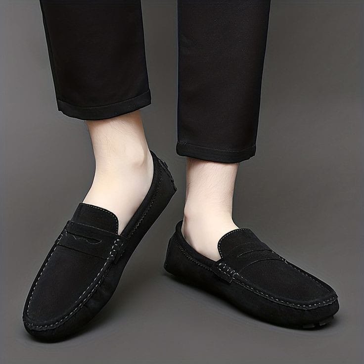 CHERRY LEATHER PREMIUM SUEDE LEATHER LOAFER-66051
