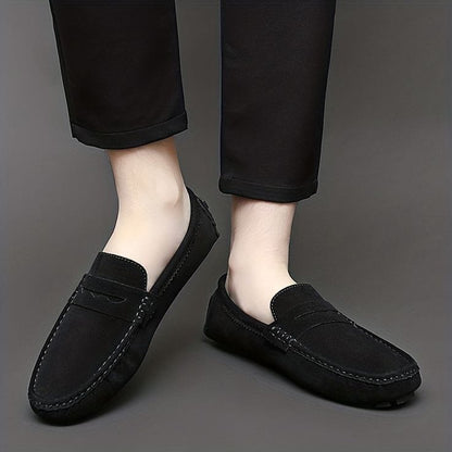 CHERRY LEATHER PREMIUM SUEDE LEATHER LOAFER-66051