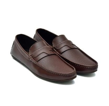 Cherry Leather Handmade Leather Loafer-66018