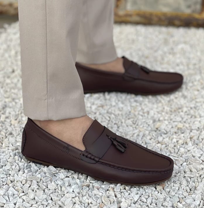 Cherry Leather Handmade Leather Loafer-66020