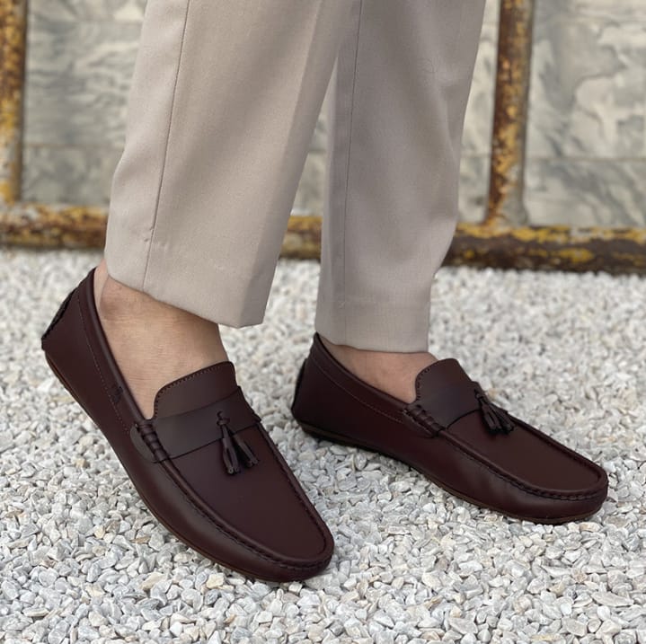 Cherry Leather Handmade Leather Loafer-66020