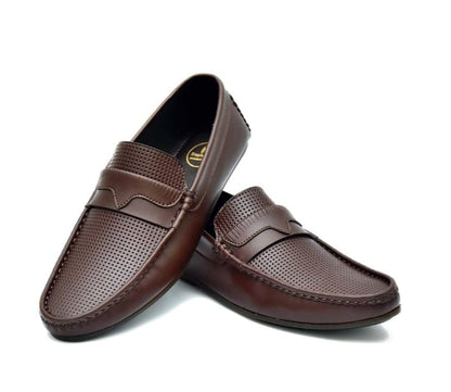 Cherry Leather Handmade Leather Loafer-66018