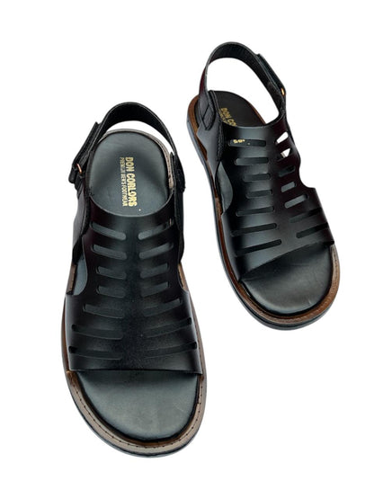 Cherry leather Handmade leather Sandal-2511
