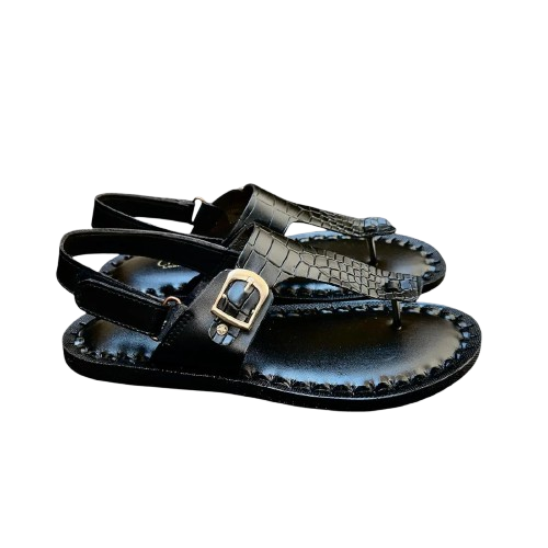 Cherry Leather Handmade Leather Sandal - 2528