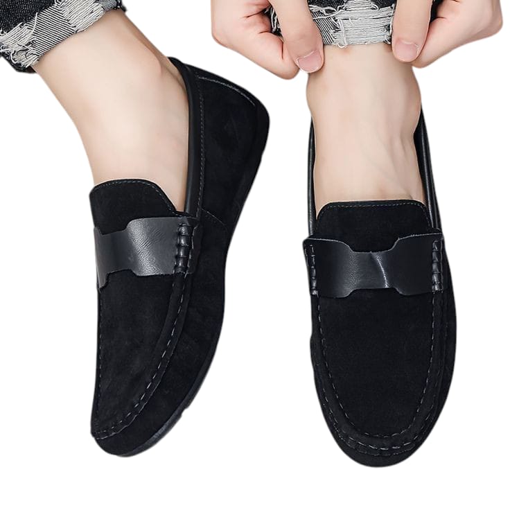 CHERRY LEATHER PREMIUM SUEDE LEATHER LOAFER -66052
