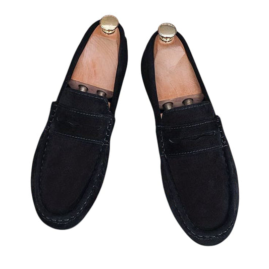 CHERRY LEATHER PREMIUM SUEDE LEATHER LOAFER-66051