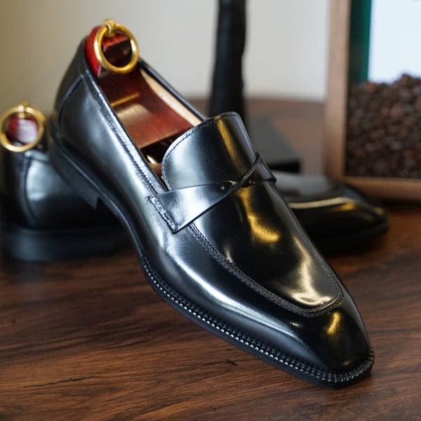 Cherry Leather : Premium Penny Loafers Shoes for the Modern Gentleman