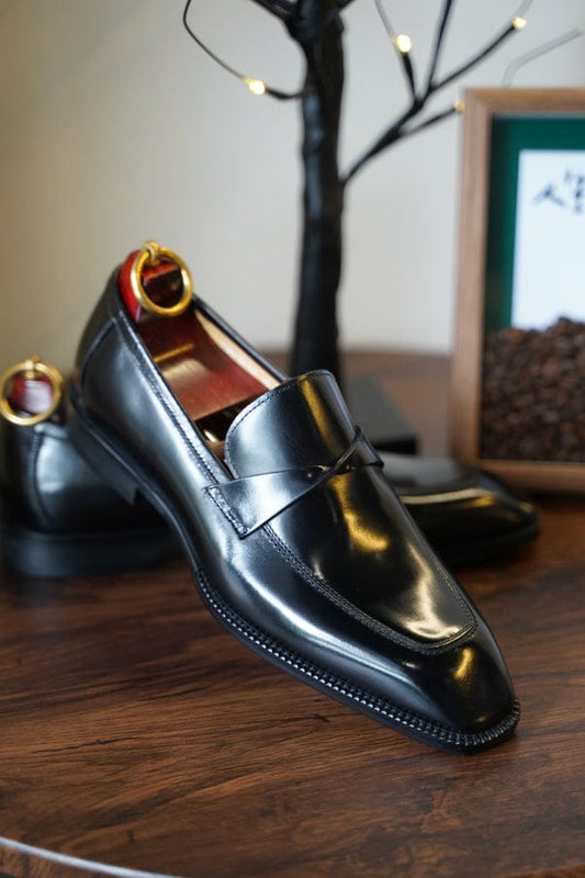 Cherry Leather : Premium Penny Loafers Shoes for the Modern Gentleman