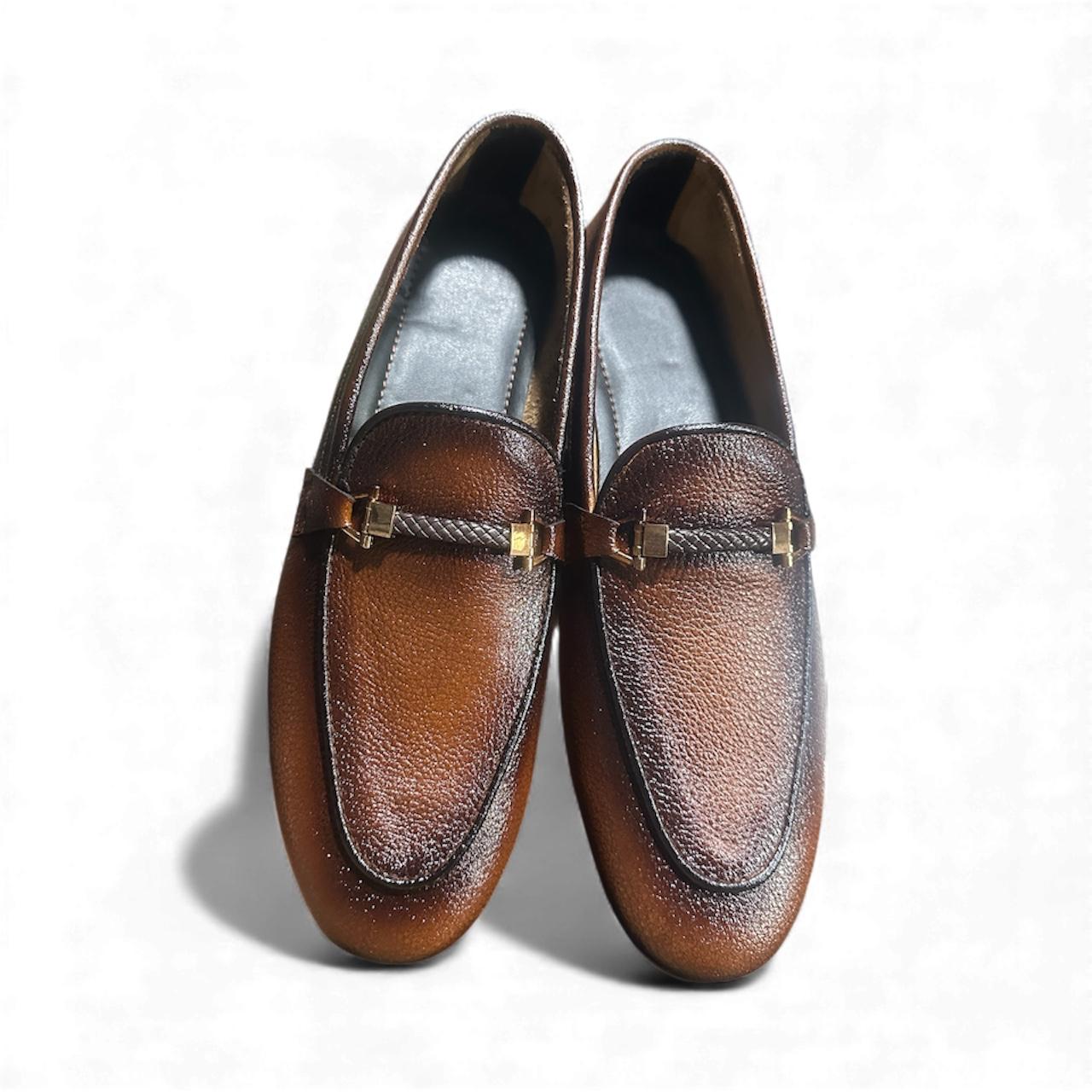 Cherry Leather Pocket Shoes-101