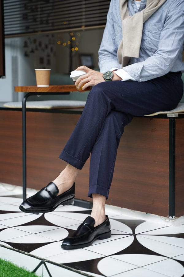 Cherry Leather : Premium Penny Loafers Shoes for the Modern Gentleman