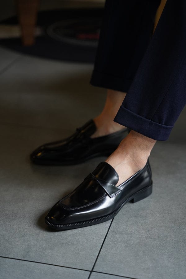Cherry Leather : Premium Penny Loafers Shoes for the Modern Gentleman