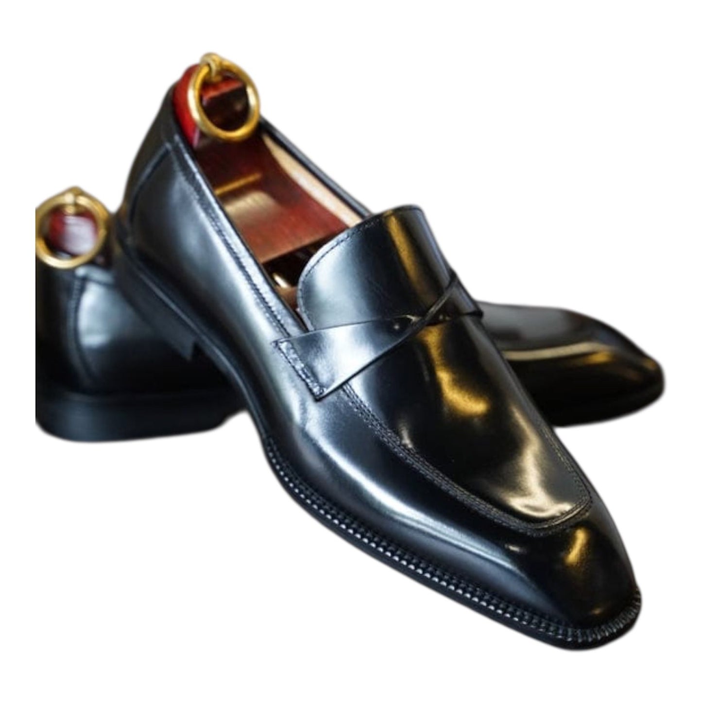 Cherry Leather : Premium Penny Loafers Shoes for the Modern Gentleman