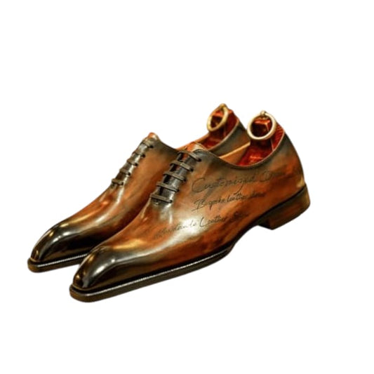 Majestic Leather Oxford -Chestnut Brown -8911